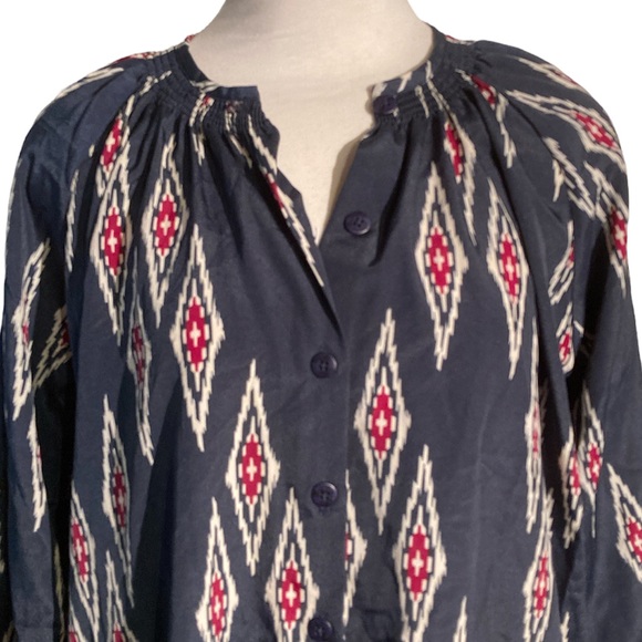 Tucker for Target Aztec Print Button Down Shirt Dress Size M - Picture 2 of 6